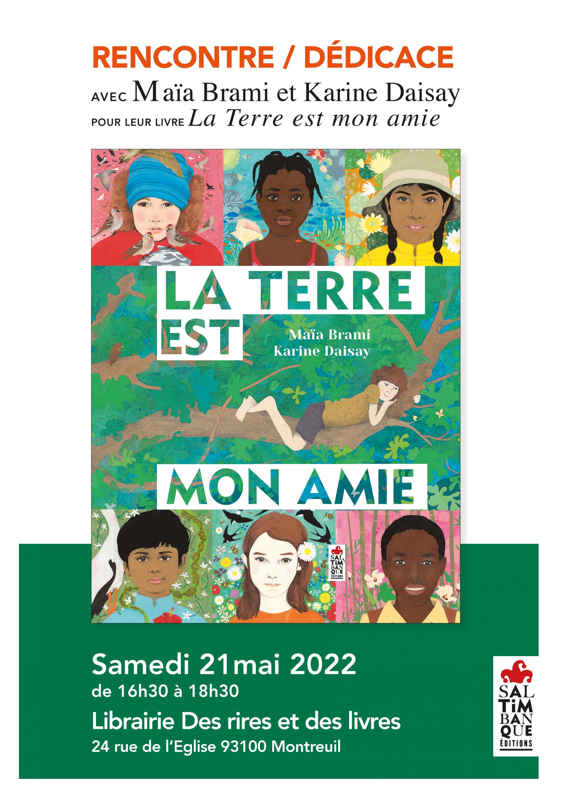 affiche dédicace librairie Des rires et des livres